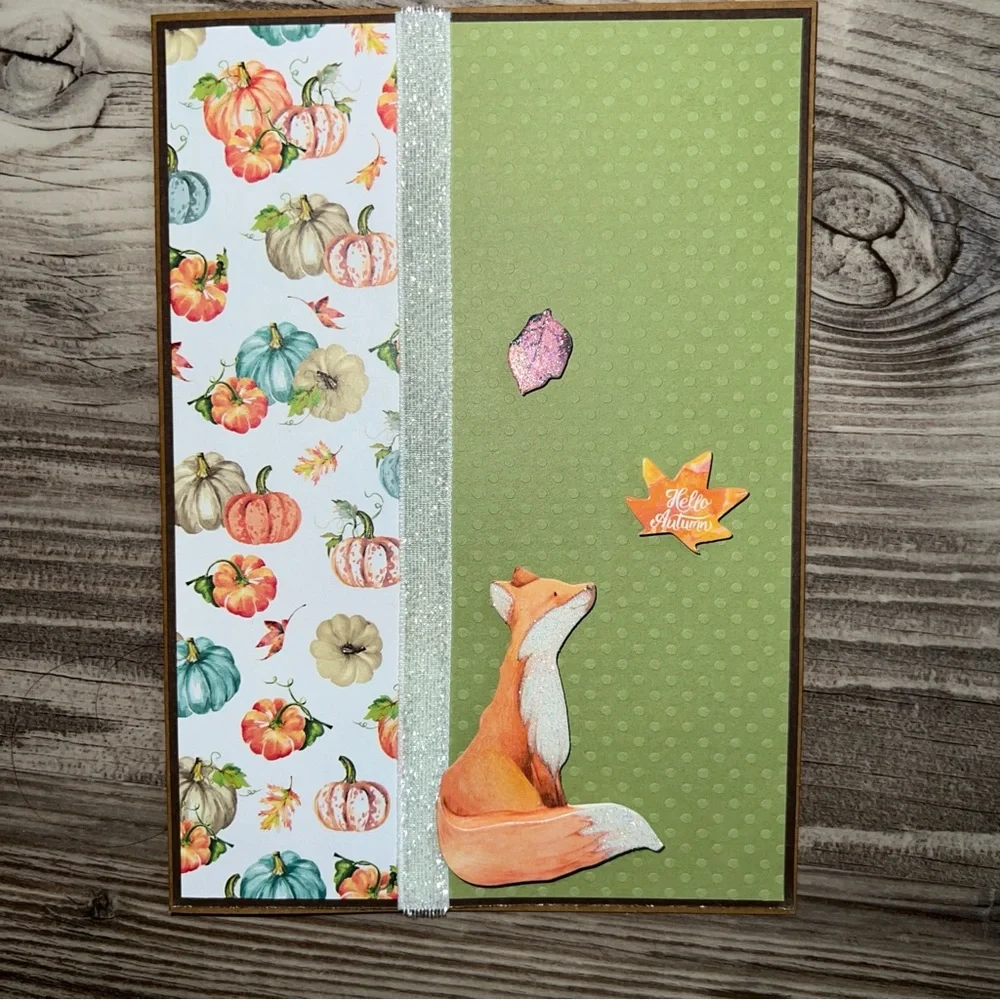Handmade Fall Greeting Cards Set of 6 5”x7” With Envelopes